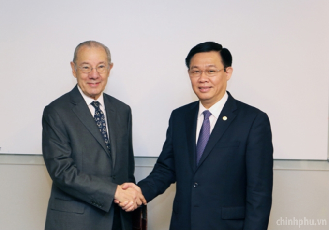 Phó Thủ tướng Vương Đình Huệ tiếp Đại sứ Rubens Barbosa, Chủ tịch Hội đồng Cấp cao về ngoại thương của bang Sao Paulo.